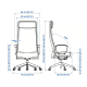 Офісне крісло для персоналу IKEA MARKUS Dark Gray (105.888.01)