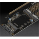 Адаптер Frime PCI-E x16 to 2xM.2 (M Key + B Key) + 1 x mSata (ECF-PCIEtoSSD009.LP)