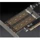 Адаптер Frime PCI-E x16 to 2xM.2 (M Key + B Key) + 1 x mSata (ECF-PCIEtoSSD009.LP)