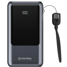 Батарея універсальна ColorWay 20 000 mAh Urban PD/22.5W, QC/4.0, Gray (CW-PB200LP03GR)
