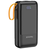 Батарея універсальна ColorWay 20 000 mAh PowerHub PD/22.5W, QC/4.0, Black (CW-PB200LP07BK)
