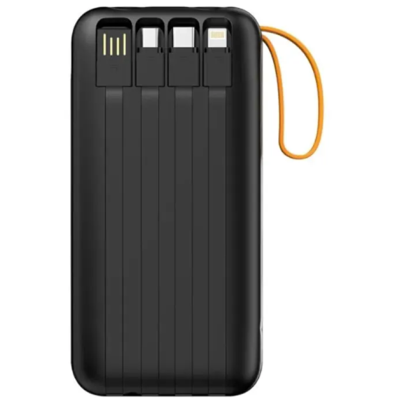 Батарея універсальна ColorWay 20 000 mAh PowerHub PD/22.5W, QC/4.0, Black (CW-PB200LP07BK)