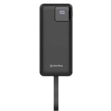 Батарея універсальна ColorWay 30 000 mAh EnergyHub PD/22.5W, QC/4.0, Black (CW-PB300LP05BK)