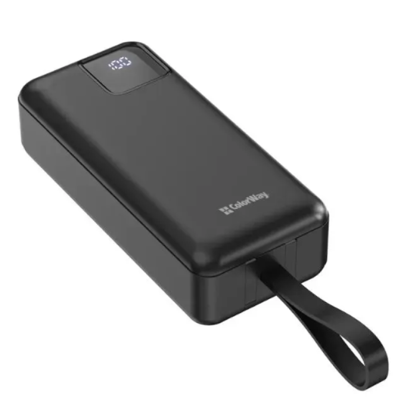 Батарея універсальна ColorWay 30 000 mAh EnergyHub PD/22.5W, QC/4.0, Black (CW-PB300LP05BK)