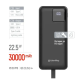 Батарея універсальна ColorWay 30 000 mAh EnergyHub PD/22.5W, QC/4.0, Black (CW-PB300LP05BK)