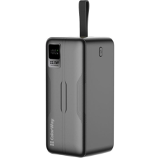Батарея універсальна ColorWay 50 000 mAh PD/18W, QC3.0/22.5, Digital Display, Black (CW-PB500LPC5BK-PDD)
