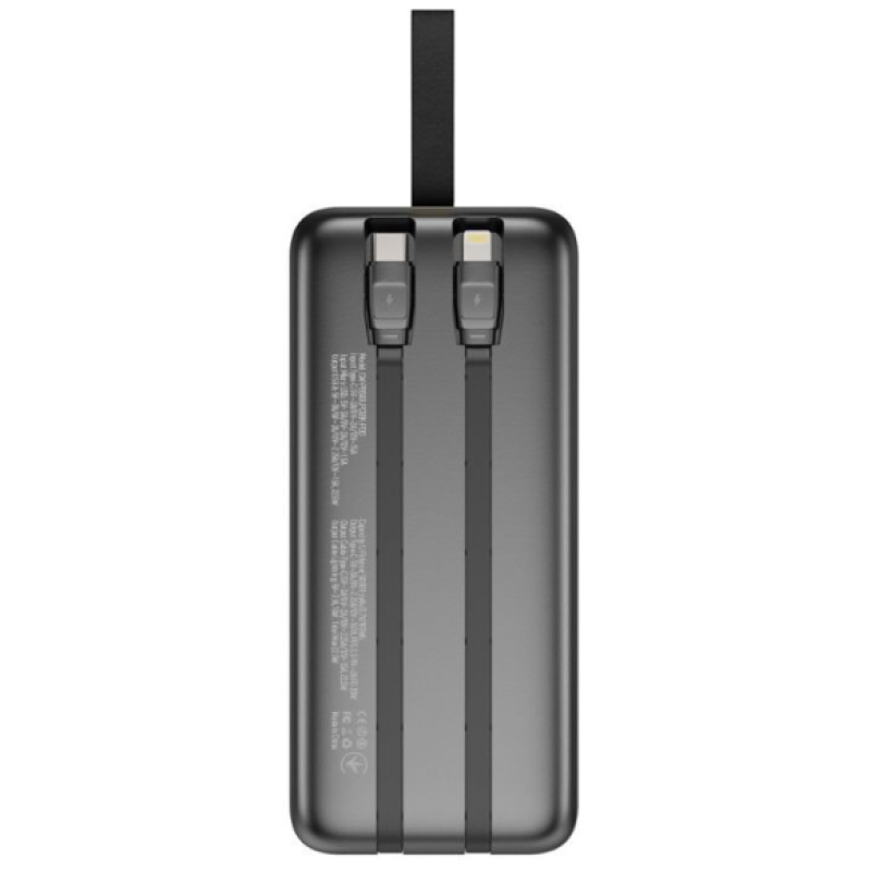 Батарея універсальна ColorWay 50 000 mAh PD/18W, QC3.0/22.5, Digital Display, Black (CW-PB500LPC5BK-PDD)