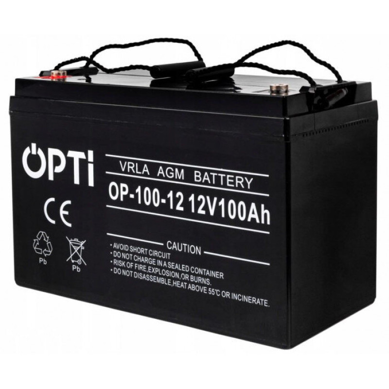 Акумулятор для ДБЖ Volt Polska OPTI AGM 12V 100Ah (6AKUV100AG)