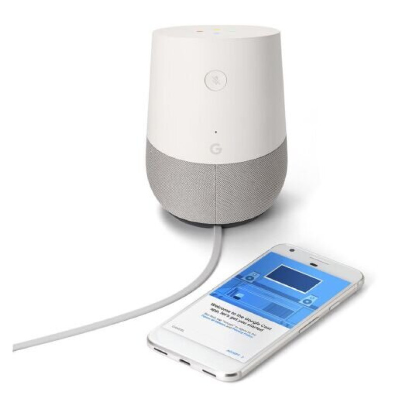 Портативна акустика Google Home White Slate (GA3A00417A14)