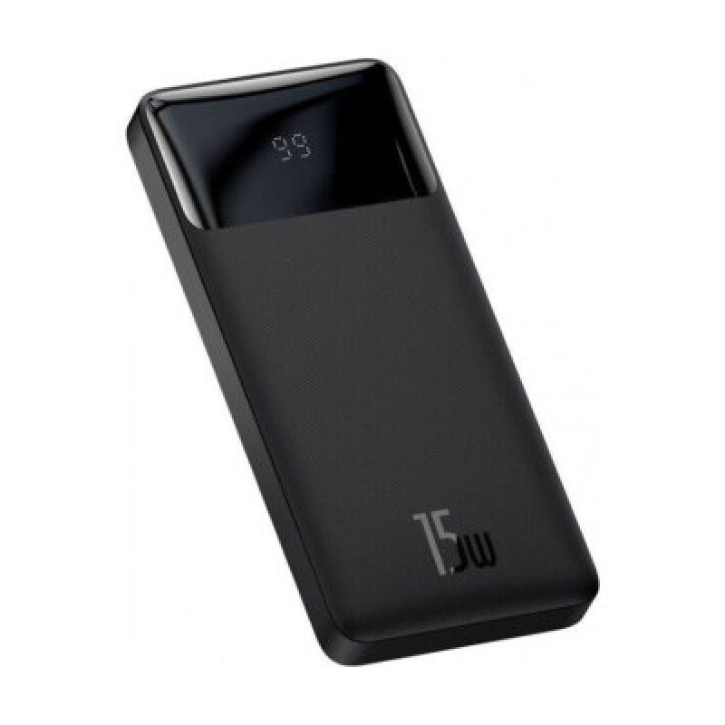 Power Bank Baseus Bipow 10000mAh, PD/15W, USB-C/3A, 2*USB-A/3A(max.), black (PPDML-I01)