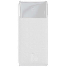 Power Bank  Baseus Bipow 20000mAh, 15W, USB-C/3A, 2*USB-A/3A(max.), White (PPDML-J02)