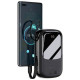 Павербанк Baseus Power Bank 20000mAh з USB-C Cable Q Pow Display 22.5W Black (PPQD-I01, PPQD040101)