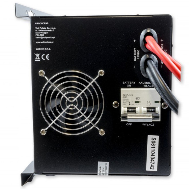 Гібридне ДБЖ/інвертор Volt Polska SINUS PRO 2400 W 12/230V 1600/2400W (3SP240012W)