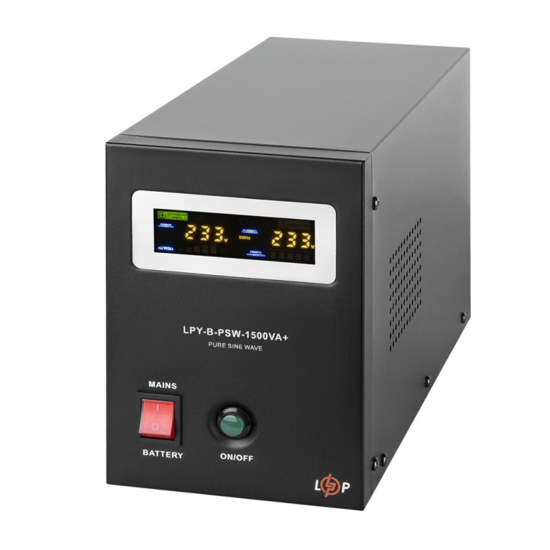 Пристрій безперебійного живлення LogicPower LPY- B - PSW-1500VA+, 10А/15А, 24V (4130)