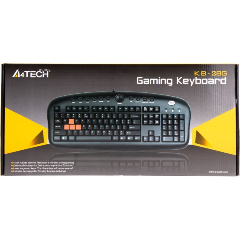 Клавіатура провідна A4Tech KB-28G USB (KB-28G-USB)