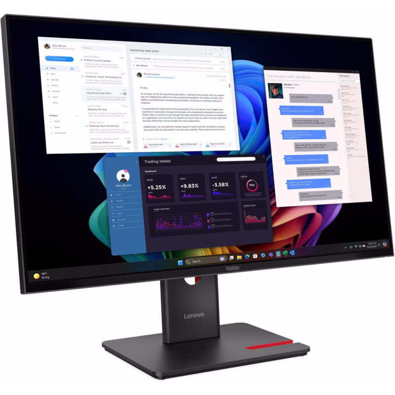 Монітор Lenovo T27UD-40 (64AFGAT2UA)