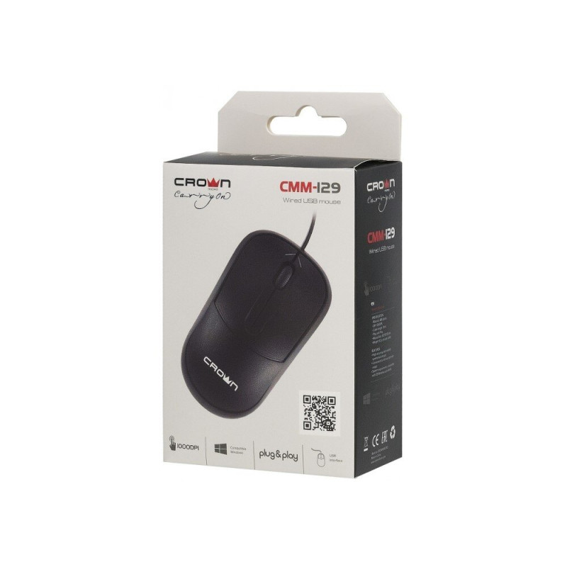 Миша Crown Micro CMM-129 Black