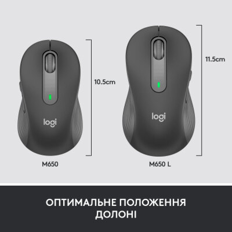 Миша Logitech Signature M650 Wireless Graphite (910-006274)