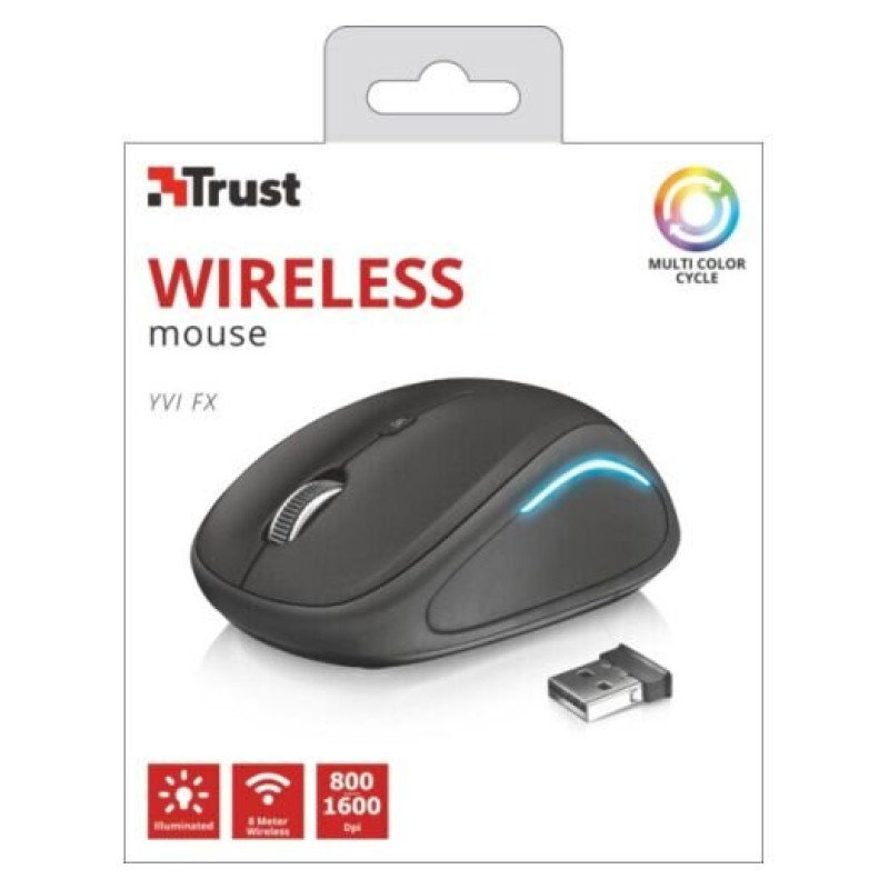 Миша Trust Yvi FX wireless mouse black (22333)