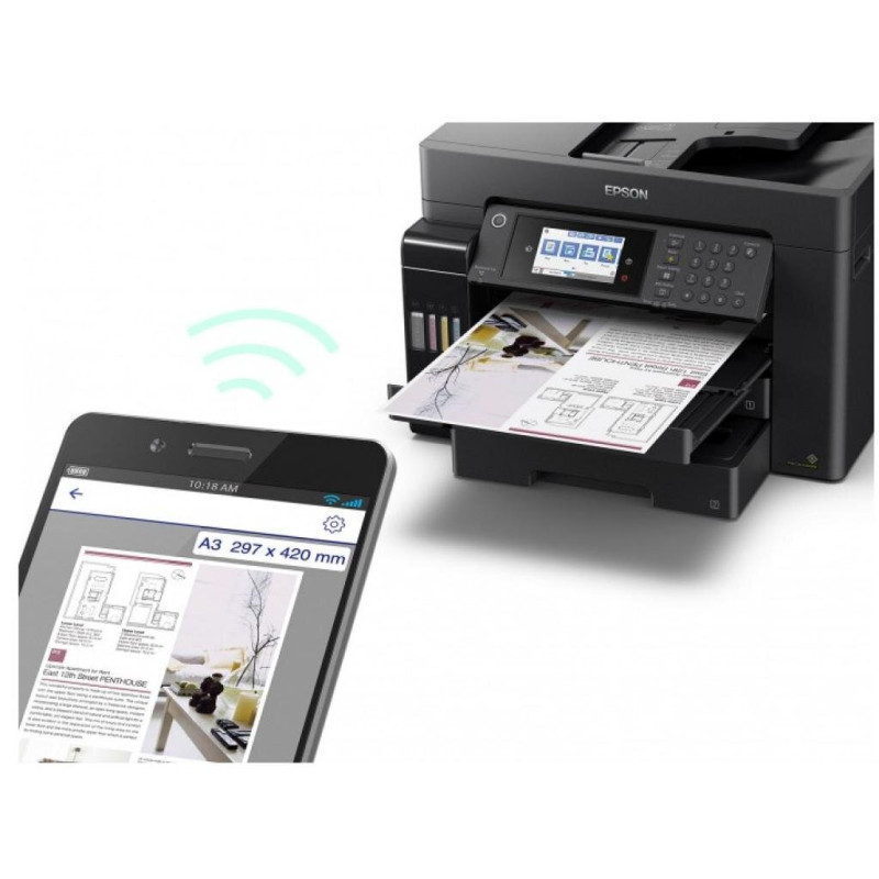 Багатофункціональний пристрій Epson L15160 Фабрика печати c WI-FI (C11CH71404)
