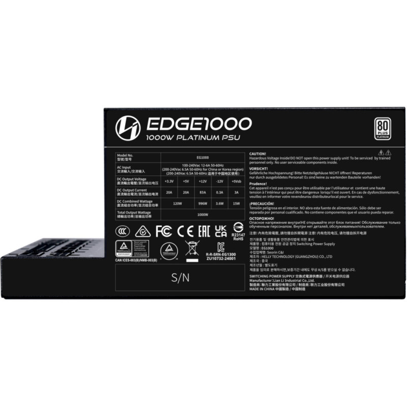 Блок живлення Lian Li 1000W EDGE1000 (G9P.EG1000.BE00.EU)