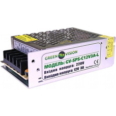 Блок живлення GreenVision GV-SPS-C 12V3A-L (3447)