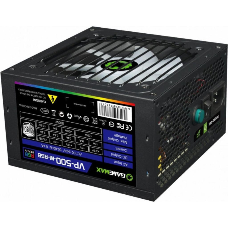 Блок живлення GAMEMAX 500W (VP-500-M-RGB)