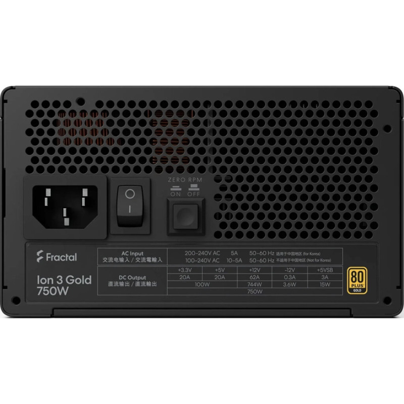 Блок живлення Fractal Design 750W Ion 3 Gold (FD-P-IA3G-750-EU)