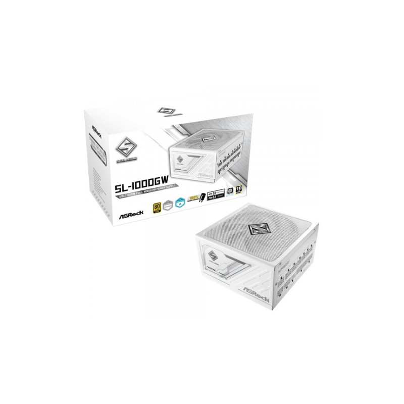 Блок живлення ASRock 1000W SteelLegend White (SL-1000GW)