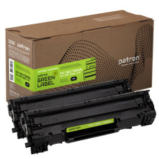 Картридж PATRON HP LJ CB435A/CANON 712 GREEN Label (DUAL PACK) (PN-78A/728DGL)