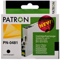 Картридж Patron для EPSON R200/300 BLACK (PN-0481) (CI-EPS-T048140-B-PN)