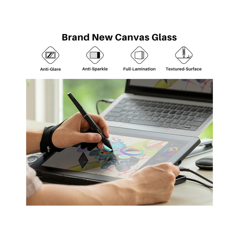 Графічний планшет Huion Kamvas 13 Gen 3 Black + рукавичка (GS1333)