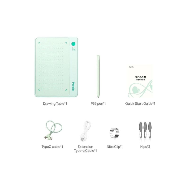 Графічний планшет Parblo Ninos NEO Green (NINOSNEO)