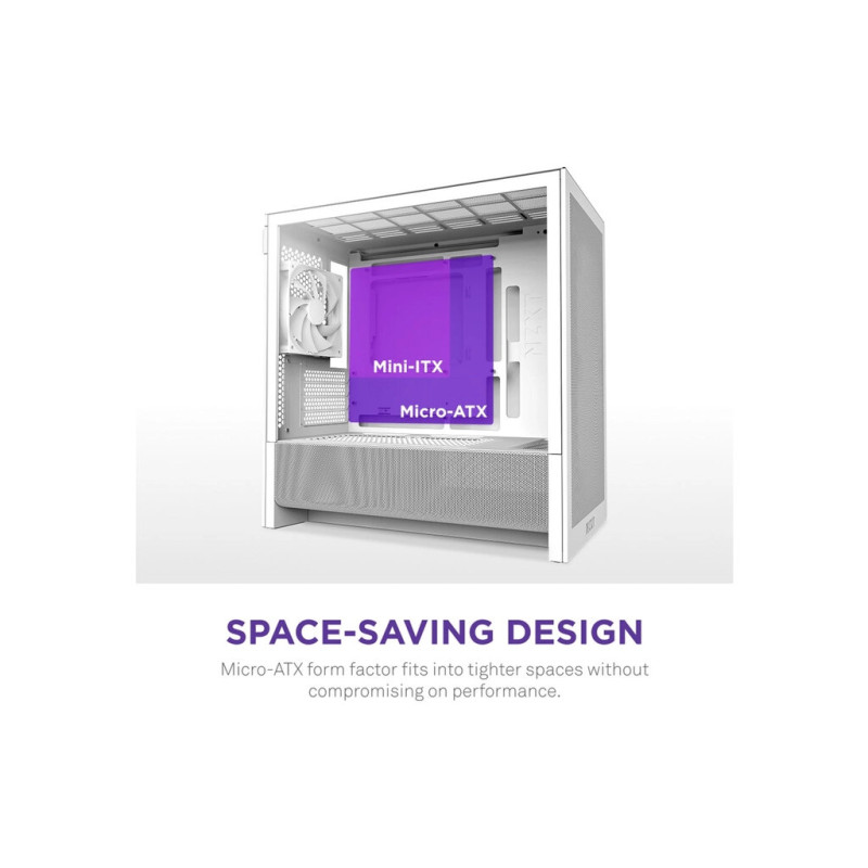 Корпус NZXT H3 Flow All White (CC-H31FW-01)