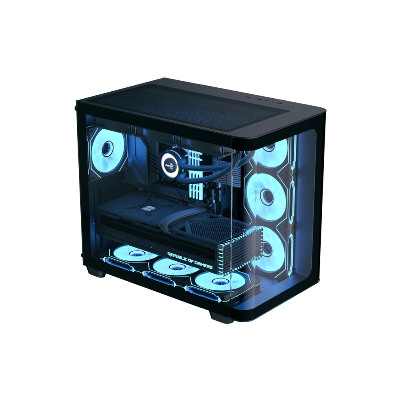 Корпус AeroCool P500C-G-BK-v1 Black (ACCM-PN01043.11)