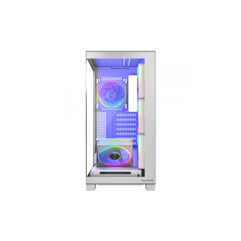 Корпус Modecom VOLCANO STELLAR ARGB MIDI 5x120mm fans WHITE (AT-STELLAR-5F-ARGB-20)