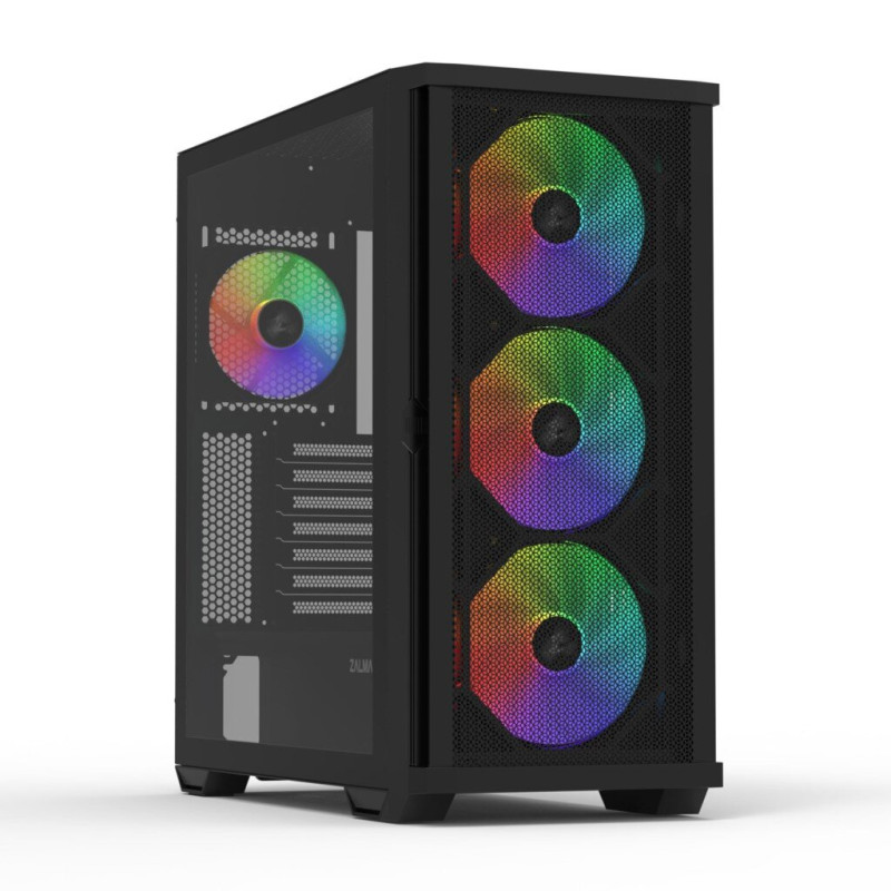Корпус Zalman Корпус Zalman Z10 Plus, без БЖ, 2xUSB3.0, 1xUSB Type-C, 3x140mm ARGB fans, 1x120mm ARGB f (Z10 Plus)