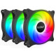 Кулер до корпусу PcСooler FX 120 ARGB BK 3in1