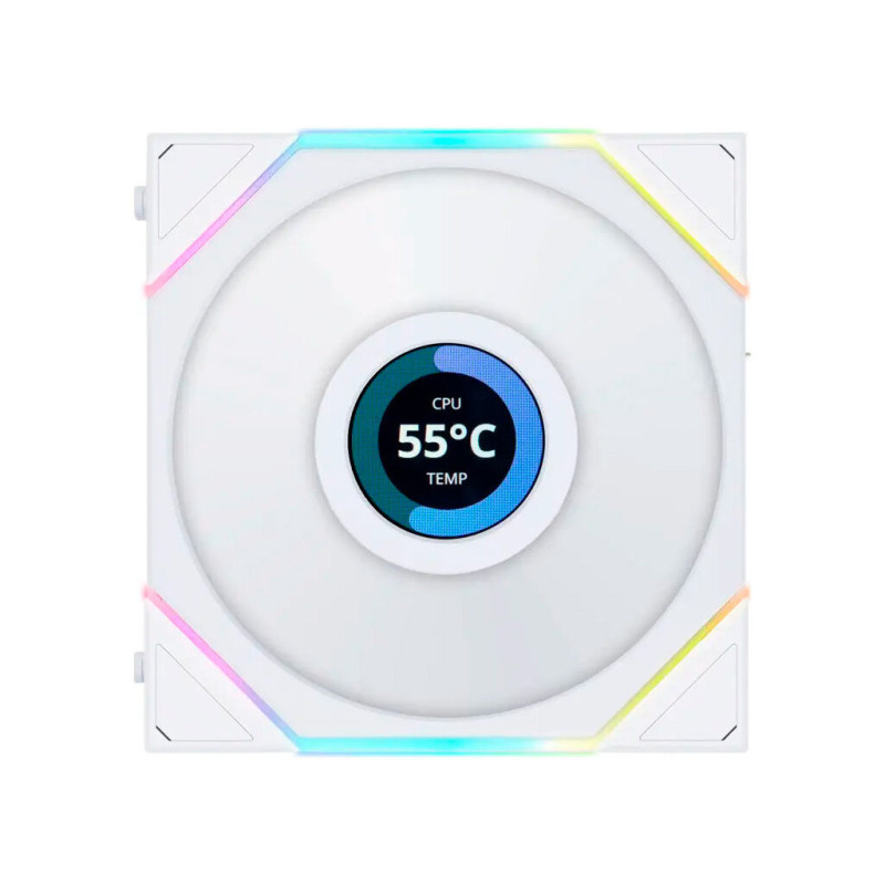 Кулер до корпусу Lian Li TLLCD 120-3, White Cooler (G99.12TLLCD3W.00)
