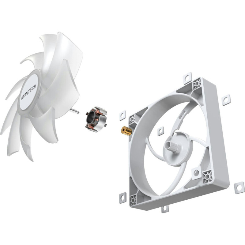 Кулер до корпусу MONTECH GF120 PWM WHITE