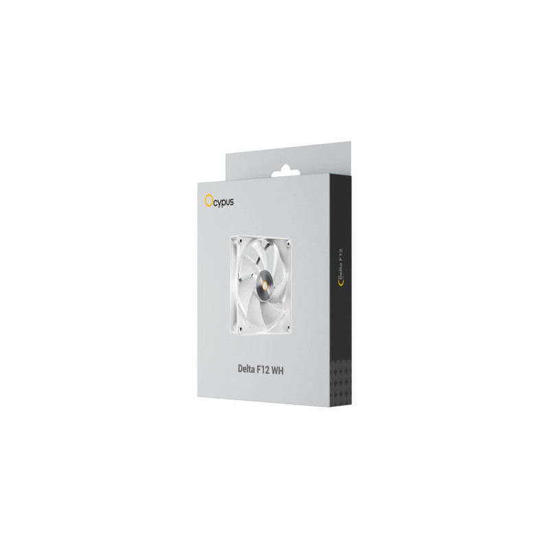 Кулер до корпусу OCYPUS DELTA F12 WH (DELTA-F12-WH1NM00X-GL)