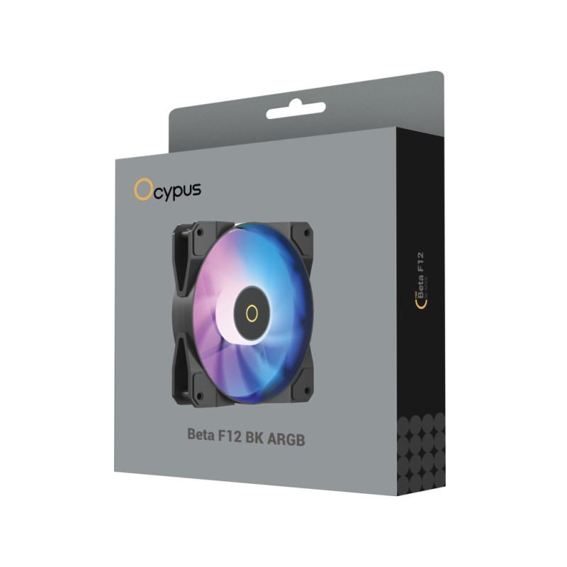 Кулер до корпусу OCYPUS BETA F12 BK ARGB (BETA-F12-BK1AM00X-GL)