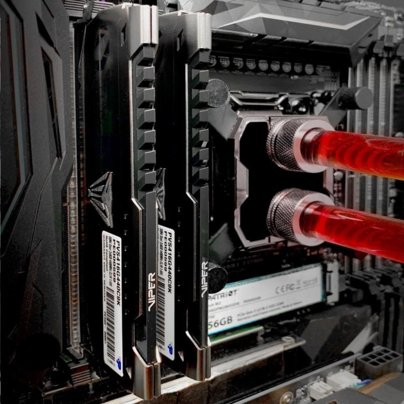Модуль пам'яті для комп'ютера DDR4 16GB (2x8GB) 3600 MHz Viper Steel Patriot (PVS416G360C7K)