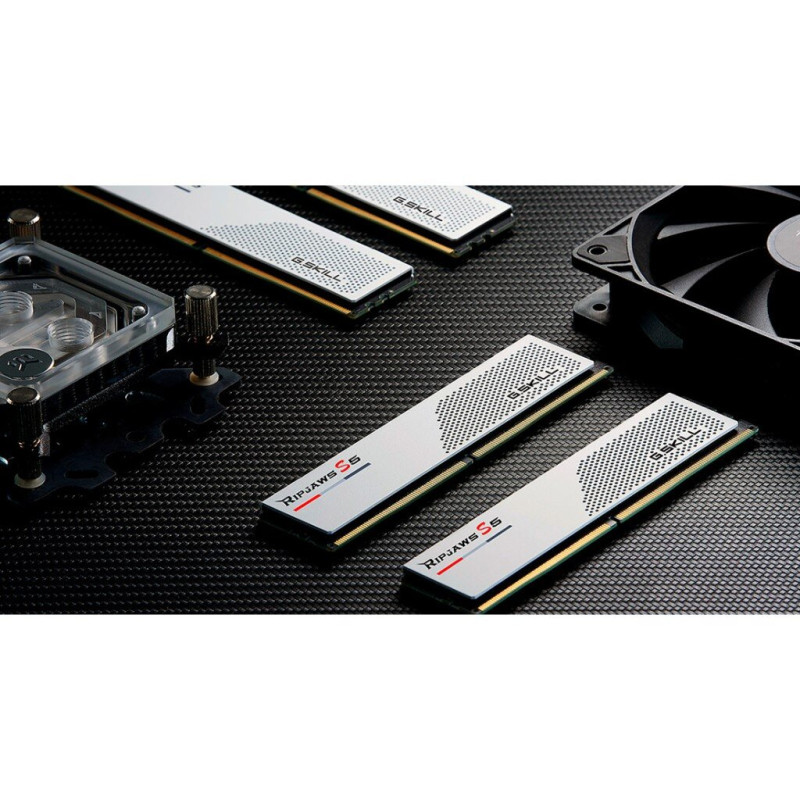 Модуль пам'яті для комп'ютера DDR5 32GB (2x16GB) 6000 MHz Ripjaws S5 White G.Skill (F5-6000J3238F16GX2-RS5W)
