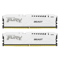 Модуль пам'яті для комп'ютера DDR5 64GB (2x32GB) 6400 MHz Beast White EXPO Kingston Fury (ex.HyperX) (KF564C32BWEK2-64)