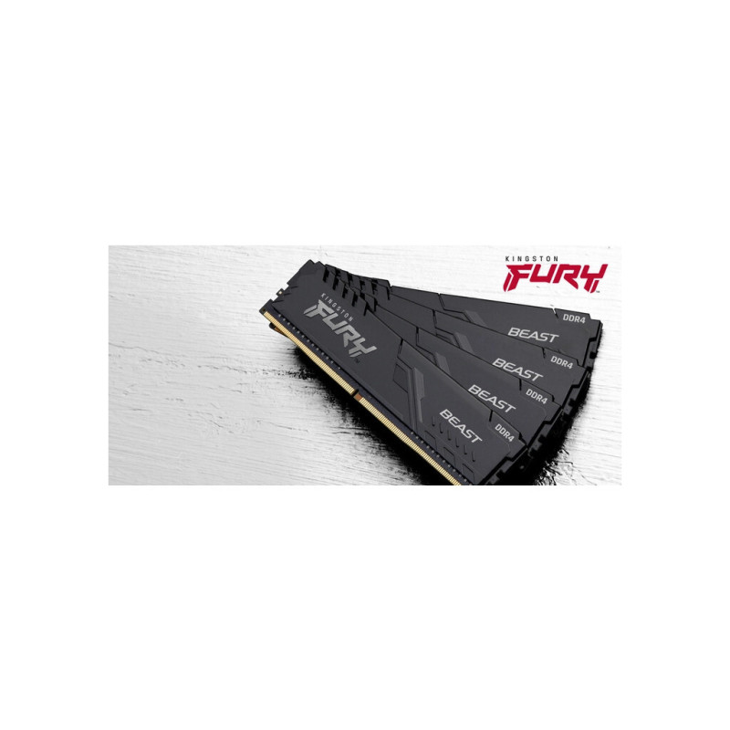 Модуль пам'яті для комп'ютера DDR4 16GB (2x8GB) 3200 MHz Black Kingston Fury (ex.HyperX) (KF432C16BBK2/16WP)
