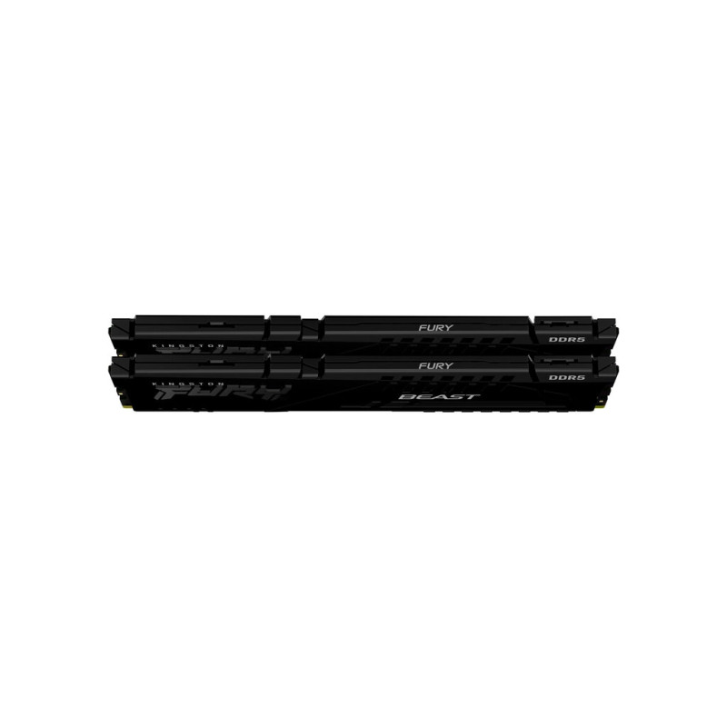 Модуль пам'яті для комп'ютера DDR5 64GB (2x32GB) 5200 MHz Beast Black Kingston Fury (ex.HyperX) (KF552C40BB2K2-64)
