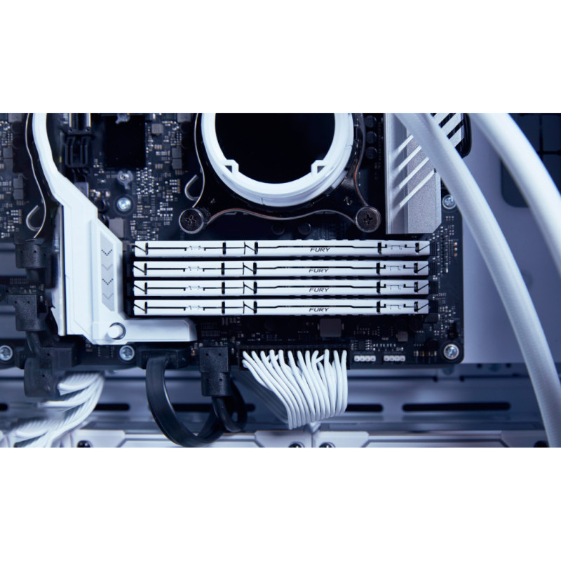 Модуль пам'яті для комп'ютера DDR5 16GB 6000 MHz Beast White EXPO Kingston Fury (ex.HyperX) (KF560C36BWE2-16)