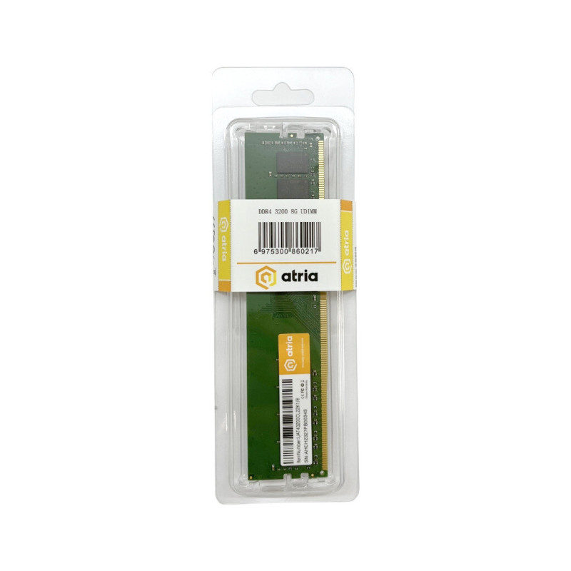 Модуль пам'яті для комп'ютера DDR4 8GB 3200 MHz ATRIA (UAT43200CL22K1/8)