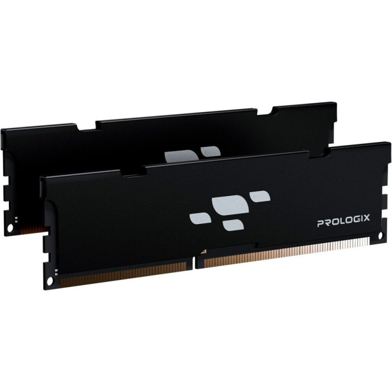 Модуль пам'яті для комп'ютера DDR5 32GB (2x16GB) 6000 MHz Black Prologix (PRO32GB6000B5K)
